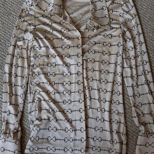 Pink tartan silk shirt 10